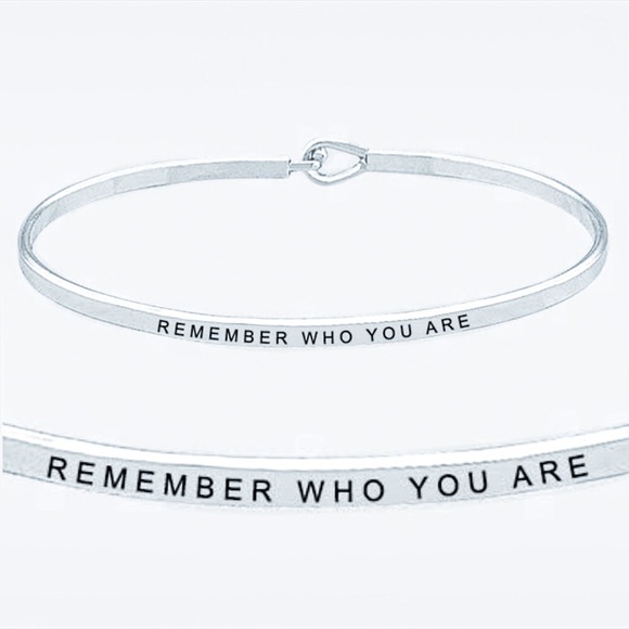 Jewelry - Remember Who You Are Silver Hook Dainty Bracelet